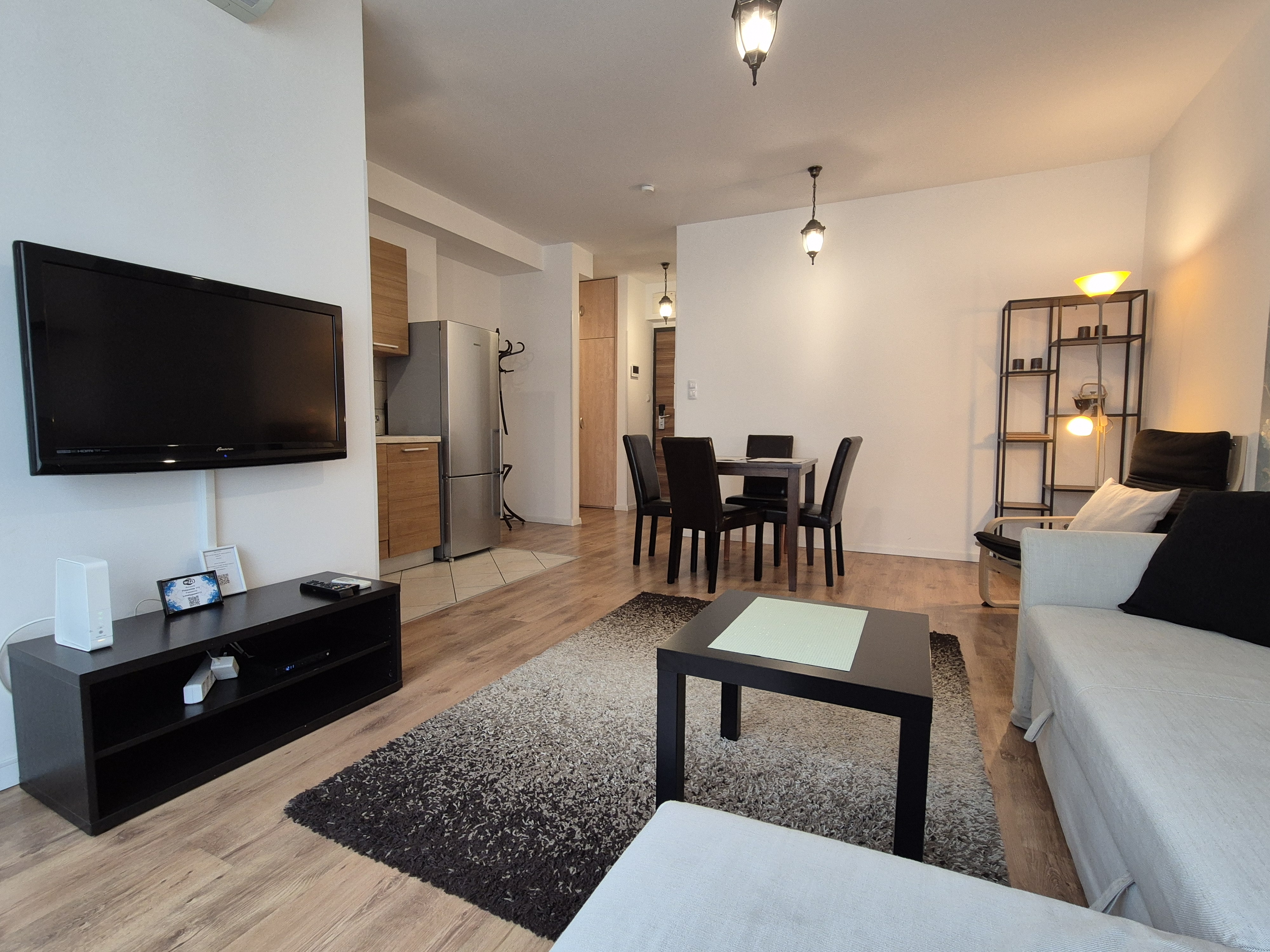 Második kép a Kökörcsin apartman nappalijáról